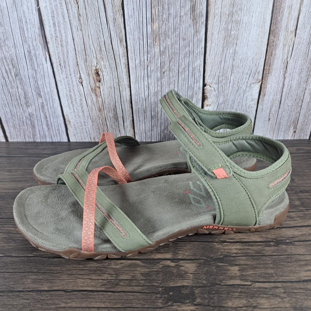 Merrell Terran Cross Ii Leather Strappy Slingback Sandals Women's